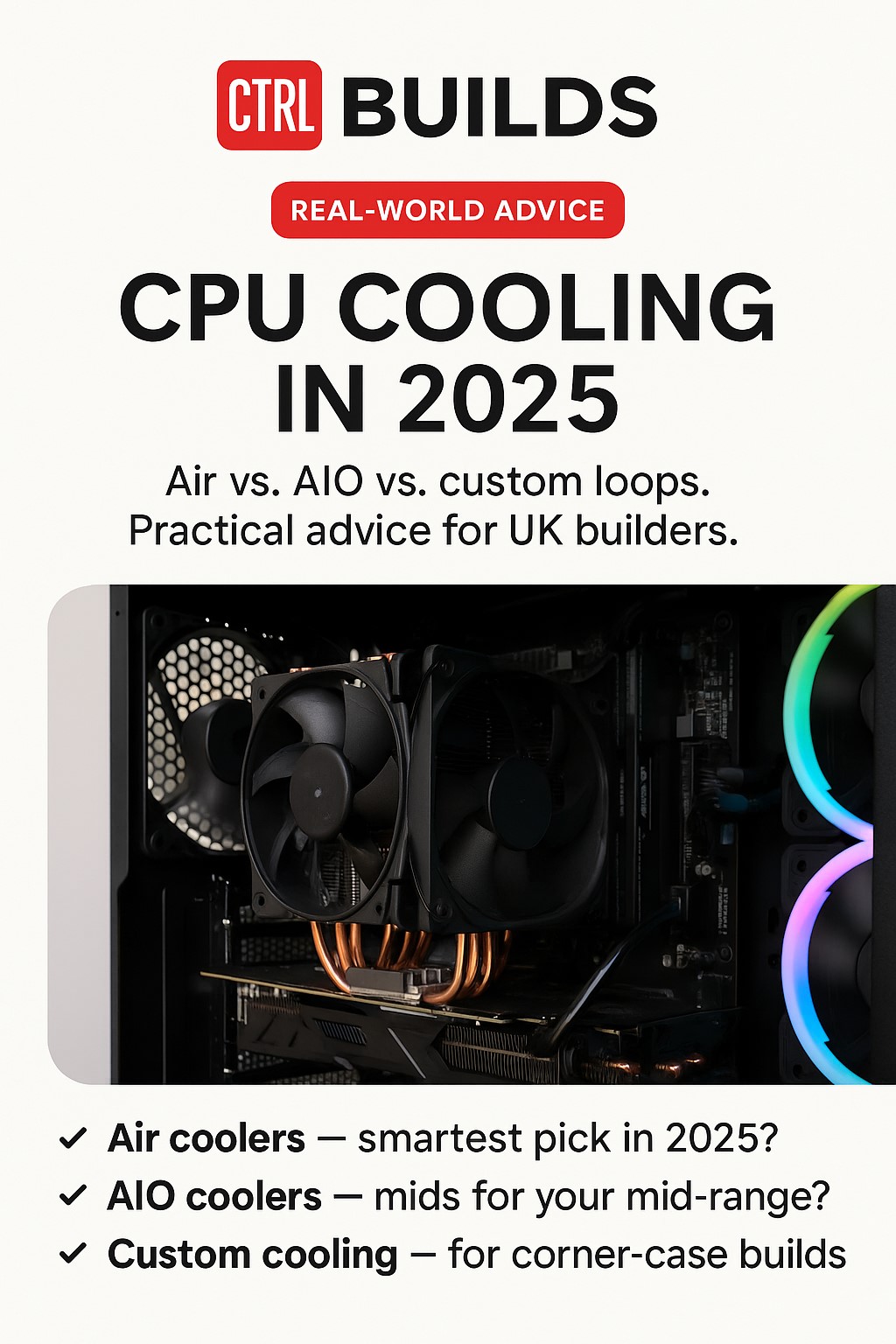 Gaming PC cooling setup in summer heat