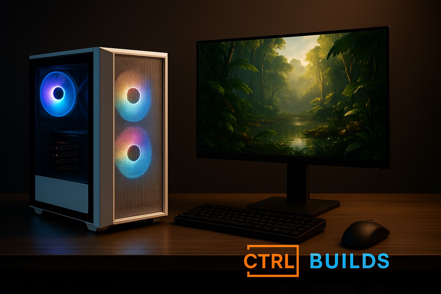 PC build displaying stunning visuals