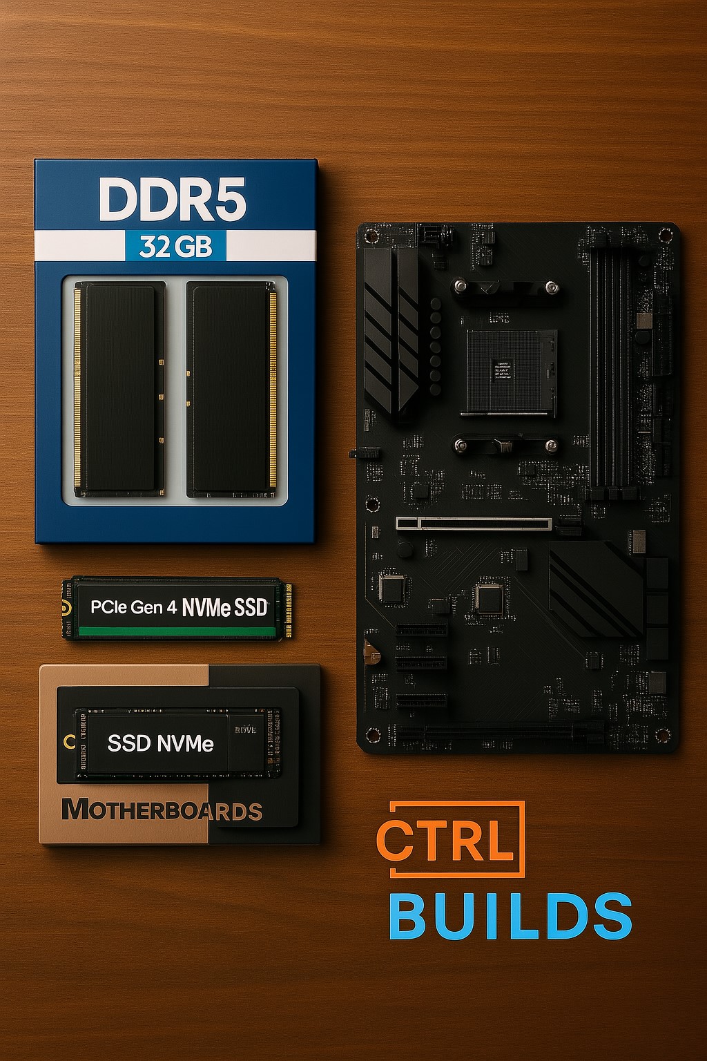 DDR5 RAM, Gen 4 NVMe SSD, and ATX motherboard